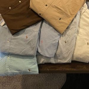 Men’s Ralph Lauren Polo classic fit long sleeve button down shirts.All size 4XB